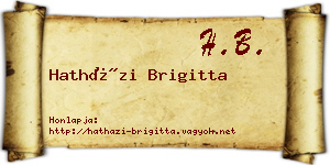 Hatházi Brigitta névjegykártya