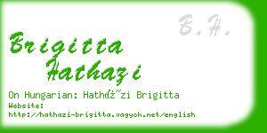 brigitta hathazi business card